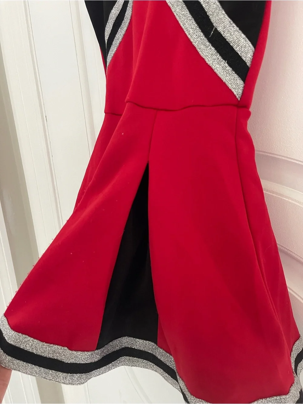 Spirit Red and Black Cheer Costume for Kids Size M